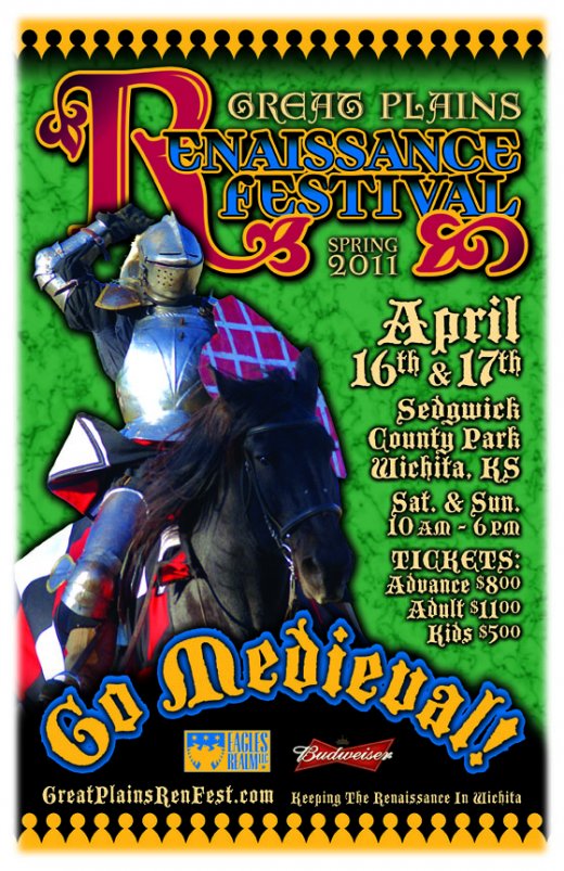 Spring 2011 Great Plains Renaissance Festival Poster Graphic of the Spring 2011 Great Plains Renaissance Festival Poster