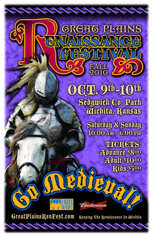 2010 Fall Great Plains Renaissance Festival Poster