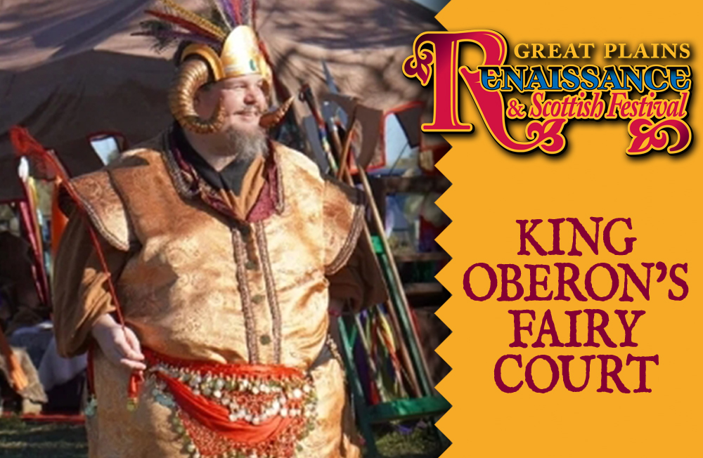 Header Image of Kin Oberon's Fairy Court:  Image of King Oberon in full garb