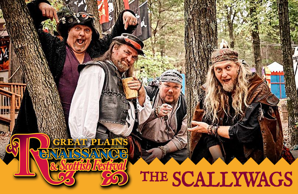 Header Image for The Scallywags: Image of the member of the Scallywags pirate comedy team