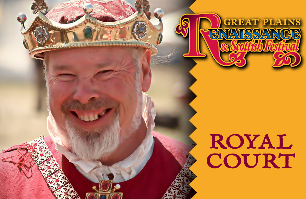 Header for the Royal Court showing the King smiling